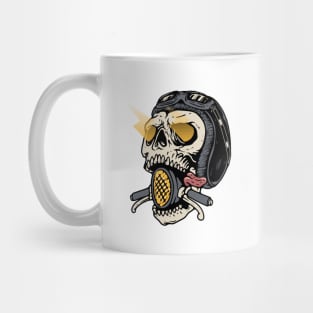 Skull Biker Mug